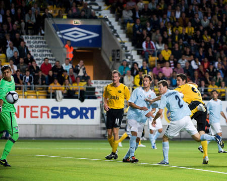 Denni Avdic, Elfsborg, sätter enda målet för kvällen