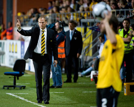 Magnus Haglund, tränare Elfsborg, höll inte med domaren