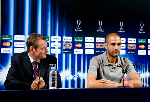 Hans Hultman, UEFA, Josep Guardiola, tränare, Barcelona
