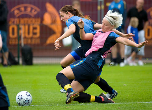 Lotta Schelin och Nilla Fischer