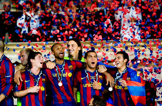 Lionel Messi, Seydou Keita, Zlatan Ibrahimovic, Dani Alves,