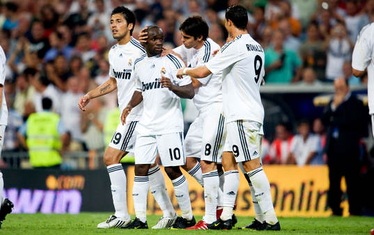 Lassana Diarra, Real Madrid, jubel, kramas om, Lass