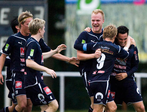Niclas Fischer, Kristianstad, jubel