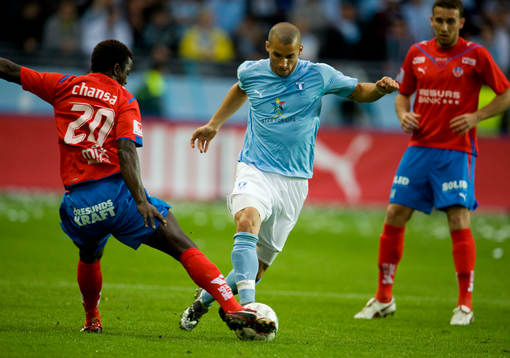 Guillermo Molins, Malmö och Isaac Chansa, Helsingborg