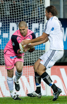 Dime Jankulovski, målvakt, GAIS. Mikael Dahlberg,