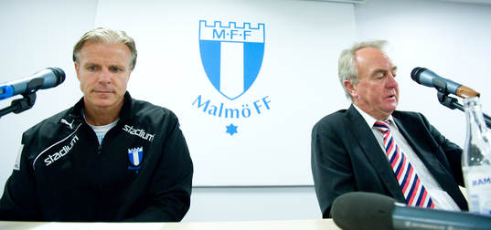 Roland Nilsson, tränare, Malmö och Bosse Nilsson,