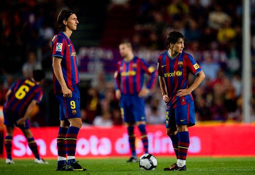 Zlatan Ibrahimovic, Bojan Kirkic, Barcelona