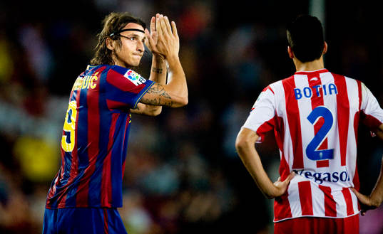 Zlatan Ibrahimovic, Barcelona, tackar publiken