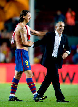 Zlatan Ibrahimovic, Barcelona gratuleras