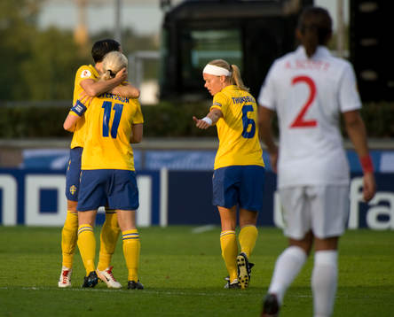 1-1 Victoria Sandell Svensson  (jubel)
