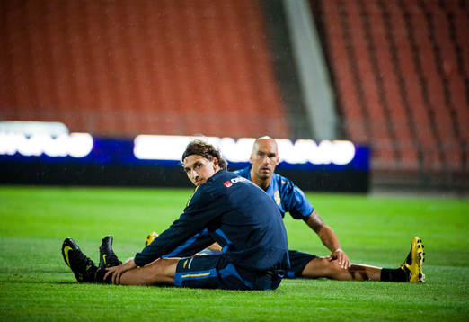 Zlatan Ibrahimovic och Daniel Majstorovic