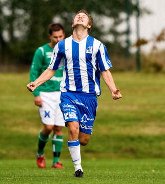 Sebastian Larsson, Marieholms IF, jubel