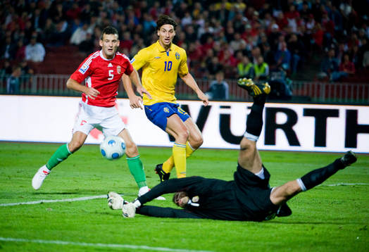 Bläddra bland fler bilder av Fotboll, Sverige, VM-kval, Ungern - Sverige