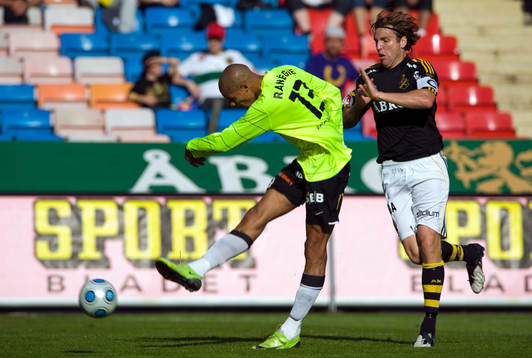 Mathias Ranégie, Häcken och Nils-Eric Johansson, AIK