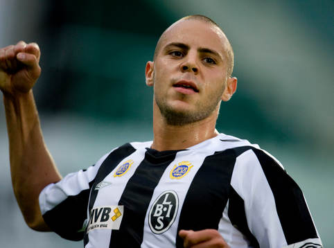 Alexander Zaim, Landskrona gjorde 1-0 jubel