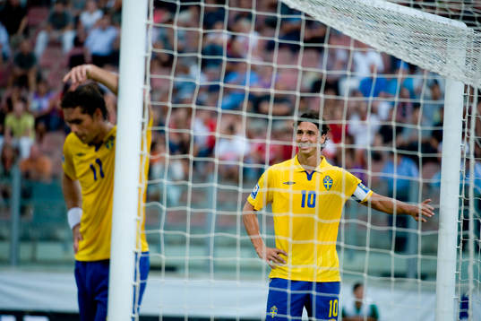 Johan Elmander, Zlatan Ibrahimovic, Sverige