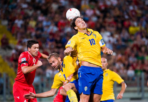 Olof Mellberg, och Zlatan Ibrahimovic, Sverige