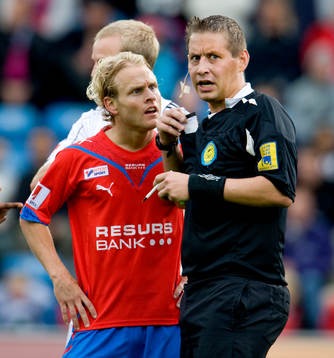 Erik Sundin, Helsingborg och Magnus Ahlsén, domare