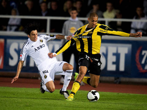 Mathias Ranégie, Häcken. Jorge Ortiz, AIK