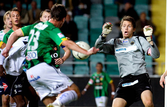 Eyjólfur Hédinsson, GAIS, Mattias Hugosson, målvakt,