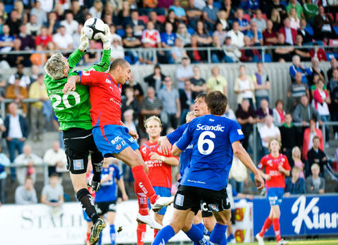 Henrik Larsson, Helsingborg, Magnus Bahne, målvakt,