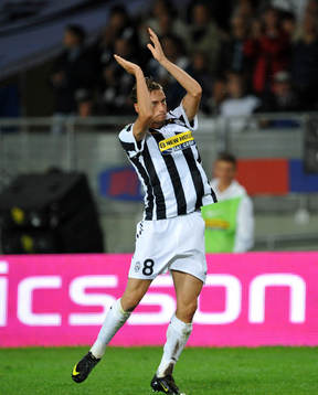 Marchisio, glädje, jubel