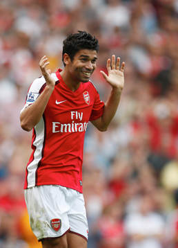 Eduardo, glädje, jubel, 3-0 till Arsenal