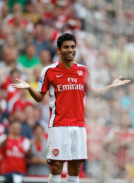 Eduardo, glädje, jubel, 3-0 till Arsenal