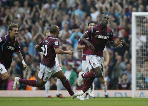 Carlton Cole, West Ham, glädje, jubel