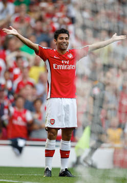 Eduardo, glädje, jubel, 3-0 till Arsenal