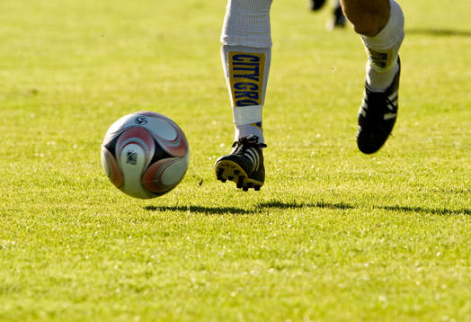 Fot, boll, gräs, gräsmatta, fotboll, genre