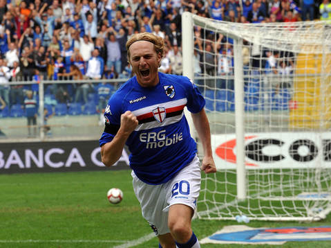 Padalino, Sampdoria, glädje, jubel