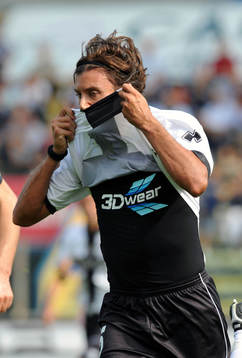Zaccardo , gjorde 1-0 till Parma.  Jubel