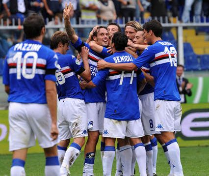 Mannini, Sampdoria, glädje, jubel