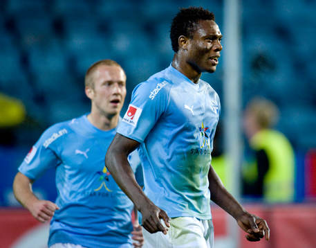 Daniel Larsson och Edward Ofere, Malmö gjorde vars 2 mål.