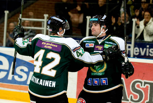 Arto Laatikainen, Kent McDonell, jubel, Färjestad