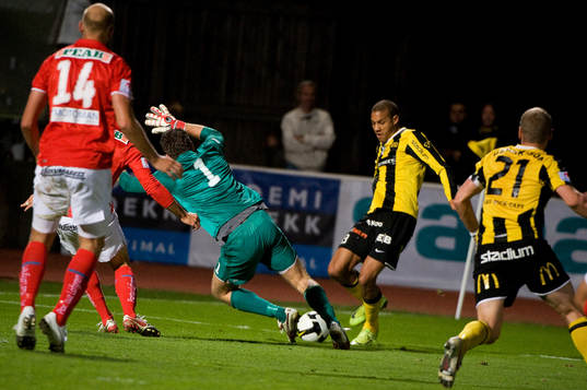 Mathias Ranégie, Häcken och Petter Wastå, målvakt,