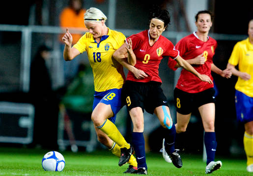 Nilla Fischer, Sverige, Kristel Verelst, Belgien