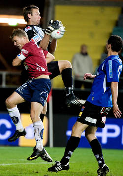 Viktor Noring, målvakt, Trelleborg. Marcus Allbäck,