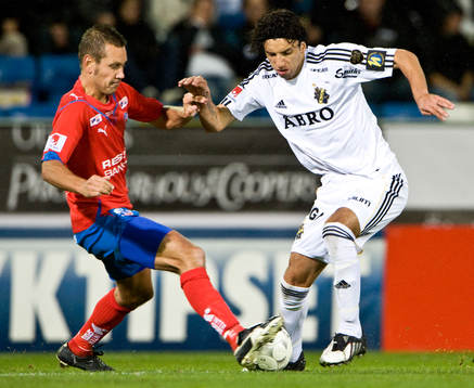 Marcus Lantz, Helsingborg och Jorge Ortiz, AIK