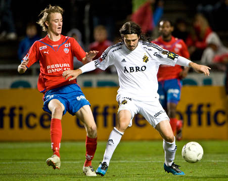 Rasmus Jönsson, Helsingborg och Bojan Djordjic, AIK,