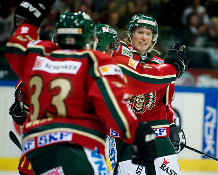 Mathis Olimb, Frölunda,  gör 2-1 och sitt första mål i