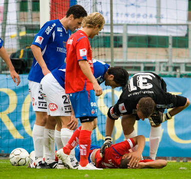 Henrik Larsson, Helsingborg, skada