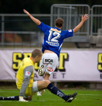 Joakim Sjöhage, Trelleborg, jubel, Daniel Andersson,