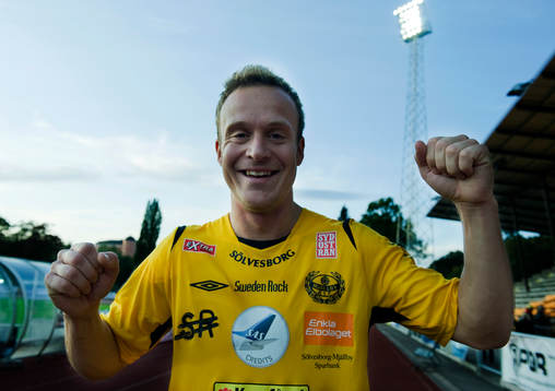 Marcus Ekenberg, Mjällby,  jubel, glädje