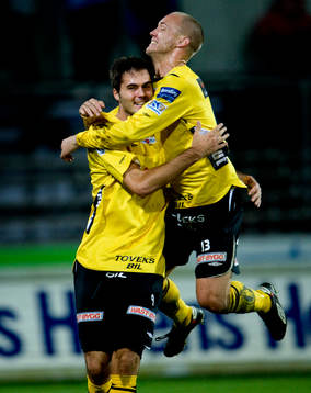 Denni Avdic och Anders Wikström, Elfsborg, jubel