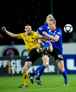Johhny Lundberg, Halmstad och James Keene, Elfsborg