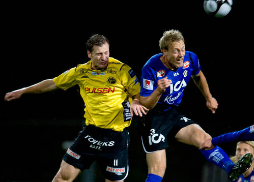 Johnny Lundberg, Halmstad och Daniel Mobaeck, Elfsborg