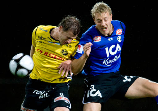 Johnny Lundberg, Halmstad och Daniel Mobaeck, Elfsborg