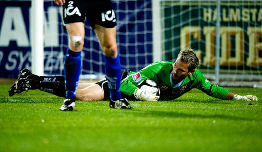 Magnus Bahne, målvakt Halmstad